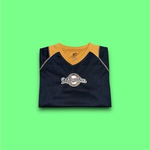 Vintage Milwaukee Brewers MLB Dynasty embroidered Jersey shirt